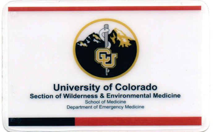University of Colorado Section of Wilderness & Environmental Medicine